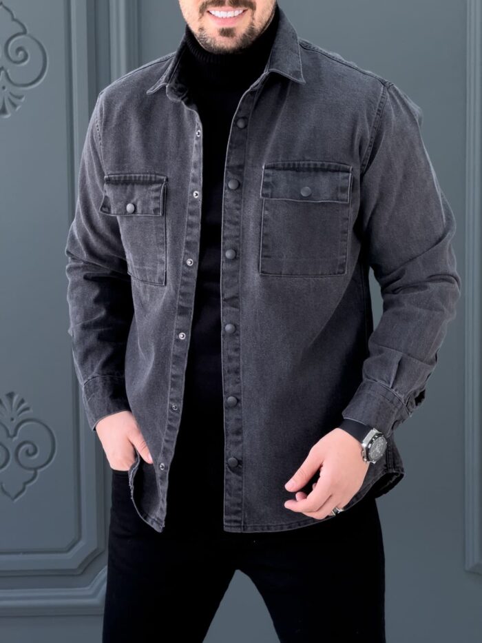 پیراهن جین 031613 ذغالی - Image 2