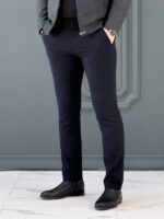 شلوار  ZARA 5712 سورمه ای - Image 3