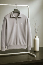 نیم زیپ 100402 طوسی