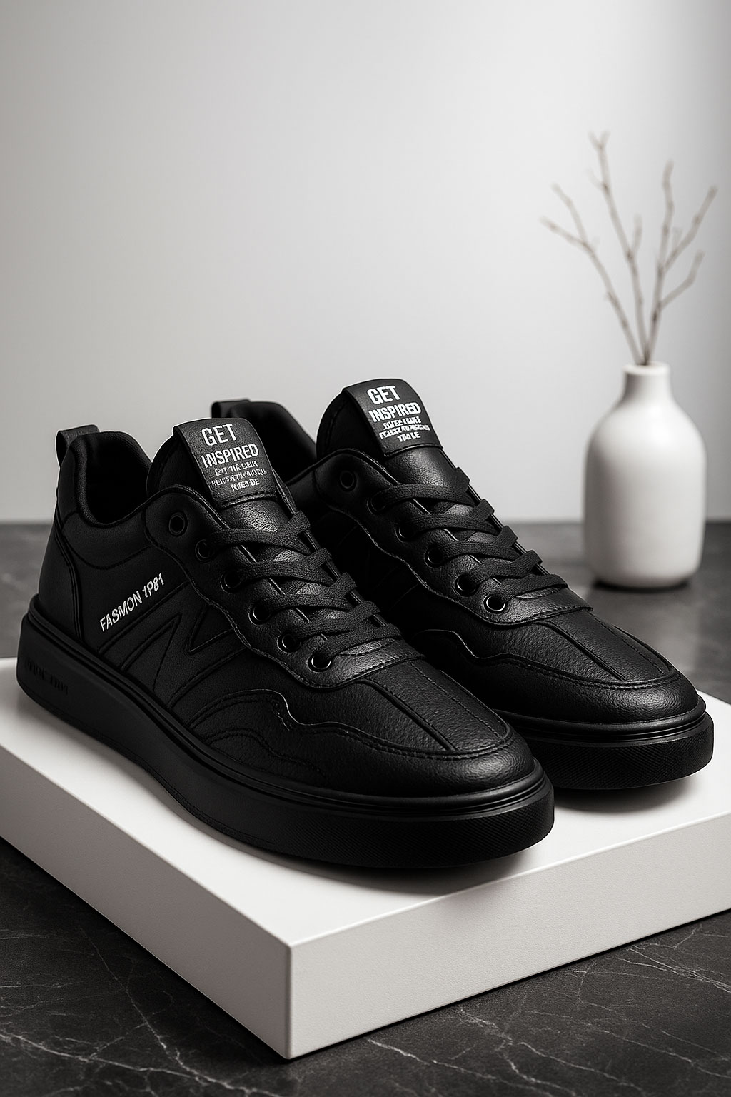 .3 کتونی 220210 FASHION مشکی - Image 1