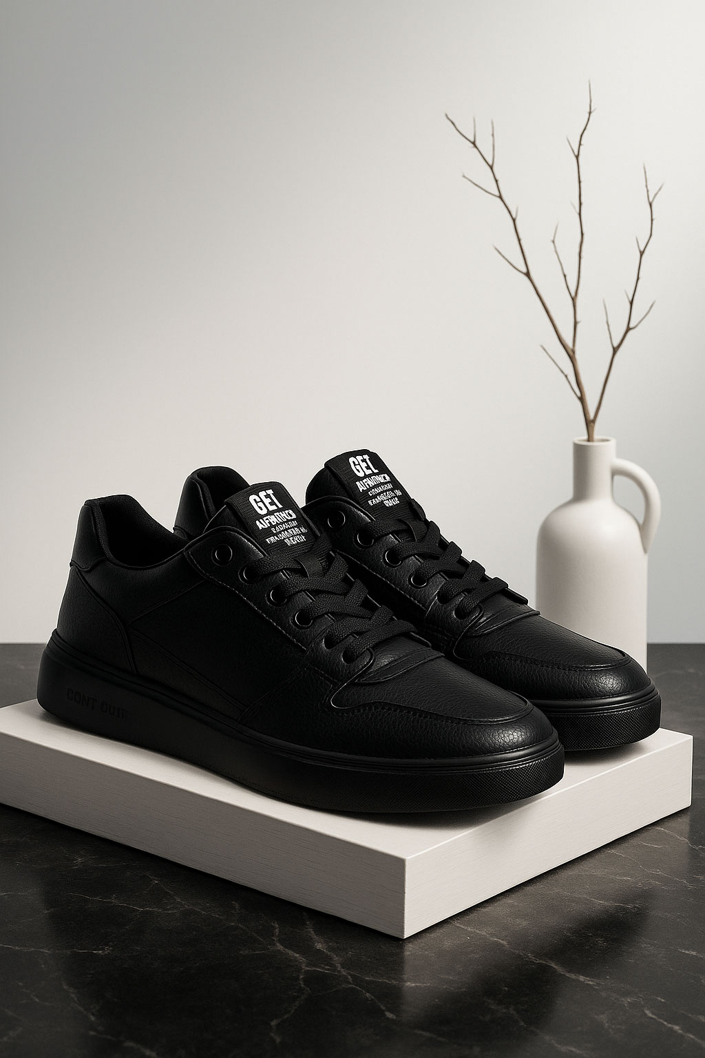 -4 کتونی 220212 FASHION مشکی - Image 1