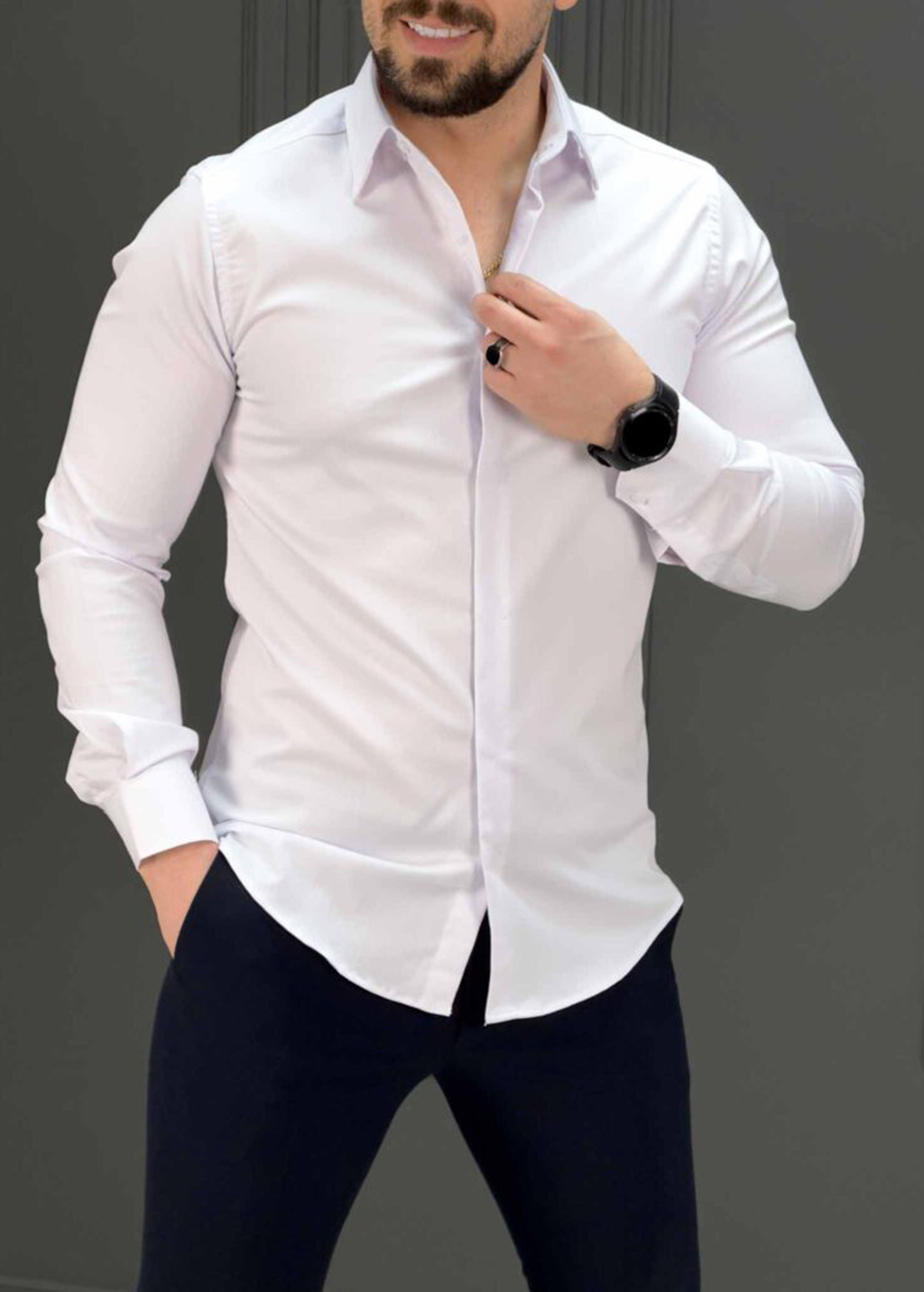 01 پیراهن 270208 آکومد سفید - Image 1