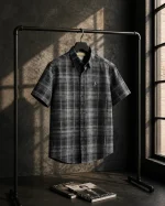 پیراهن 040306 BURBERRY ذغالی