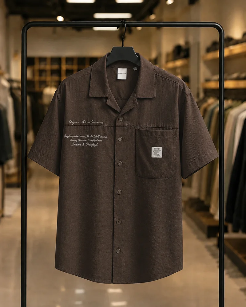 Background2 پیراهن 040903 BALENCIAGA موکا - Image 1