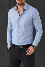 پیراهن 270207 آبی روشن