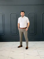 پیراهن 031655 VICO طوسی ملانژ - Image 3
