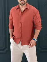 پیراهن 031642 VICO  عنابی