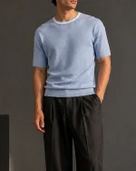 تیشرت 170601 ZARA آبی روشن