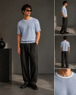 تیشرت 170601 ZARA آبی روشن - Image 2