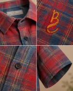 پیراهن 040306 BURBERRY قرمز - Image 2