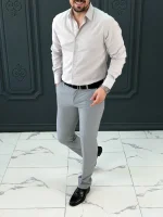 پیراهن 270210 AKOMOD طوسی - Image 3