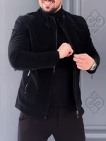 کت چرم 6022 مشکی - Image 3